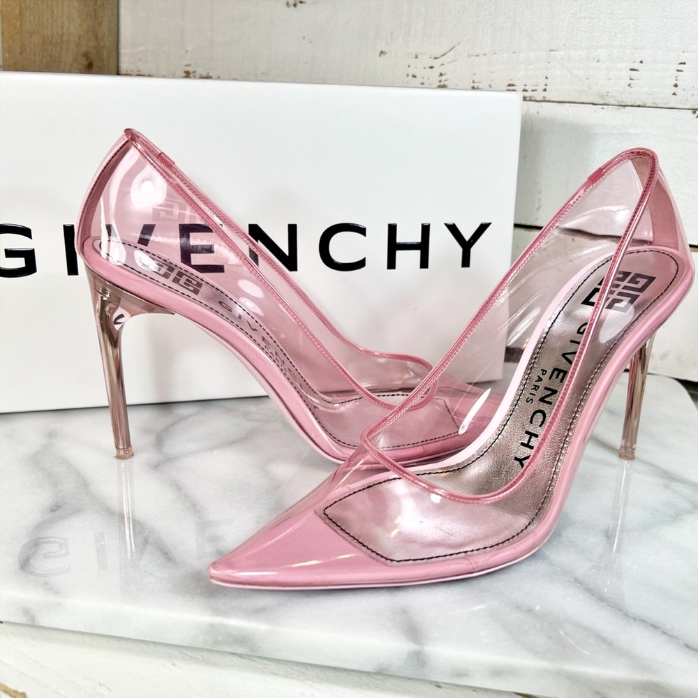 Givenchy Translucent Pink Stiletto 100 mm Pumps